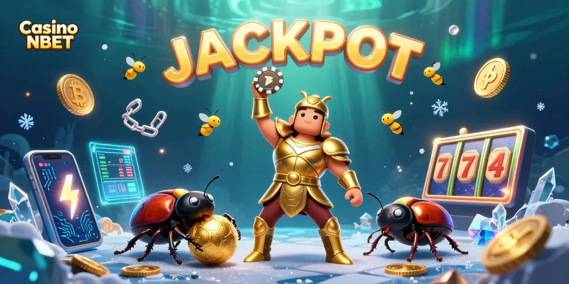 Engage with Casino NBET through a vibrant 3D scene showcasing unique gambling elements.
