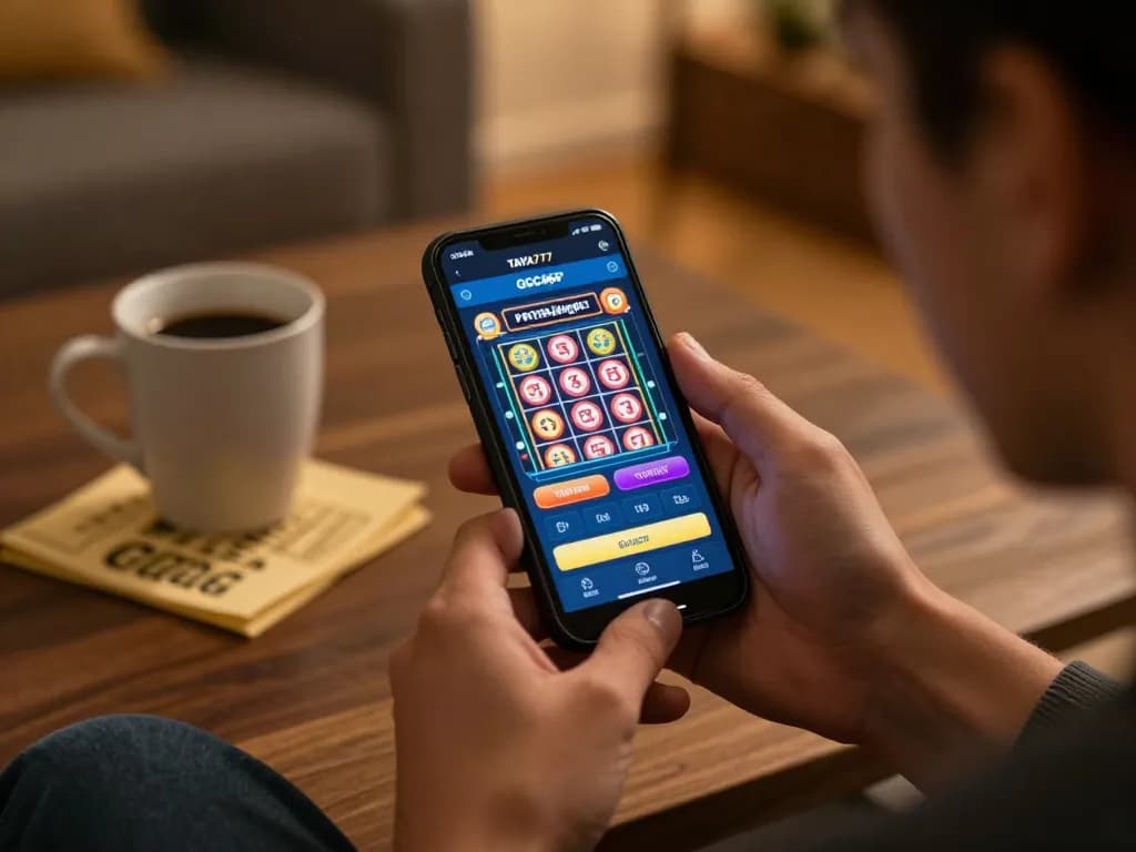 TAYA777 GCash user enjoying mobile casino experience with engaging game interface