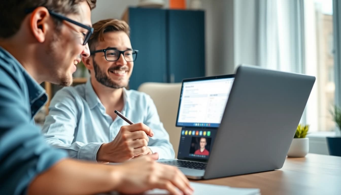 Engaging remote exam help with a professional tutor assisting a student online.