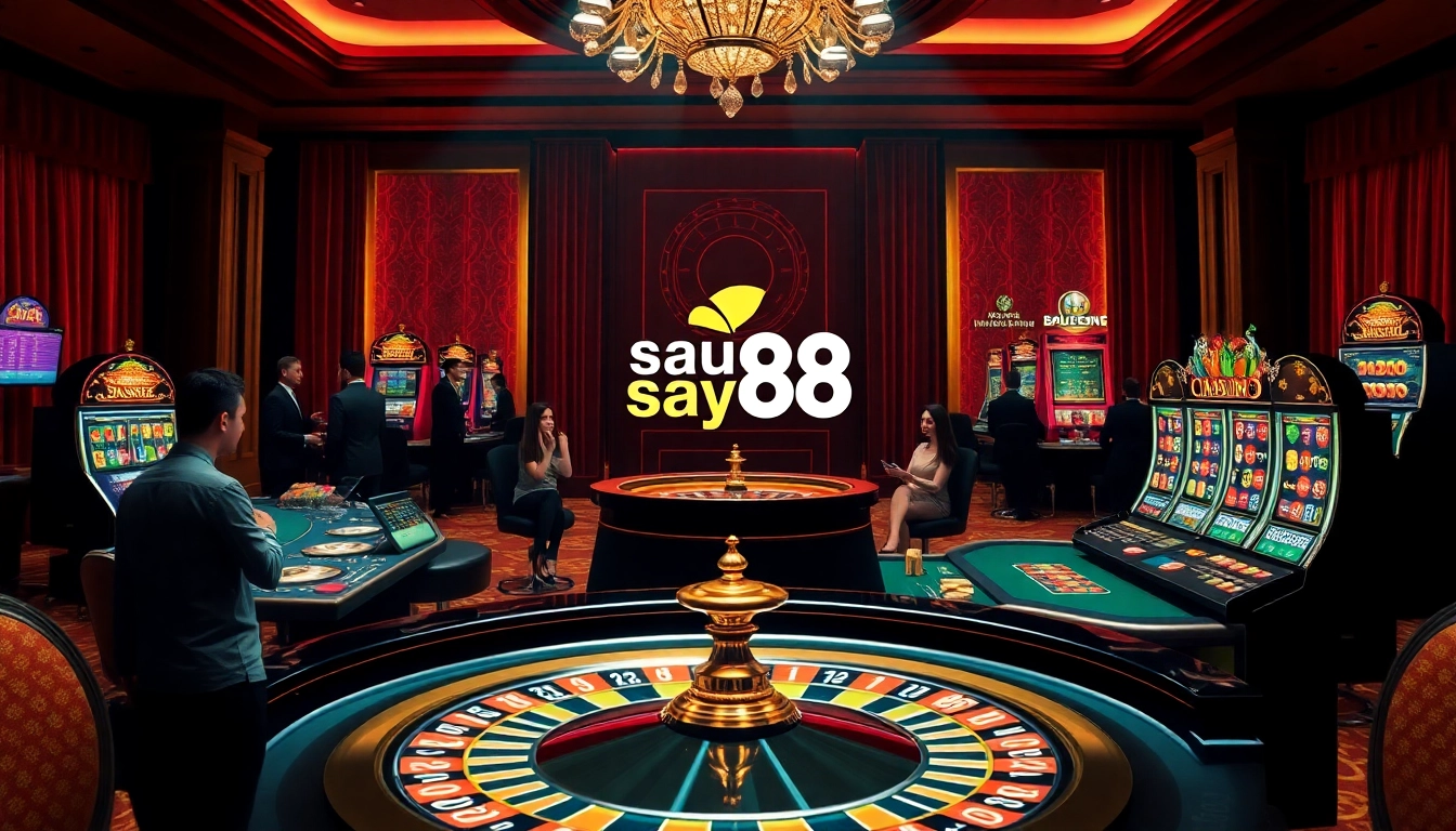 Experience the excitement of say88 with online casino games featuring roulette, poker, and slot machines.