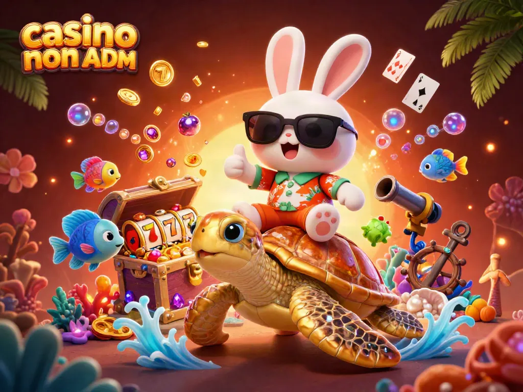 Scopri i migliori casinò non ADM con giochi avvincenti e RTP elevato in questa illustrazione animata.