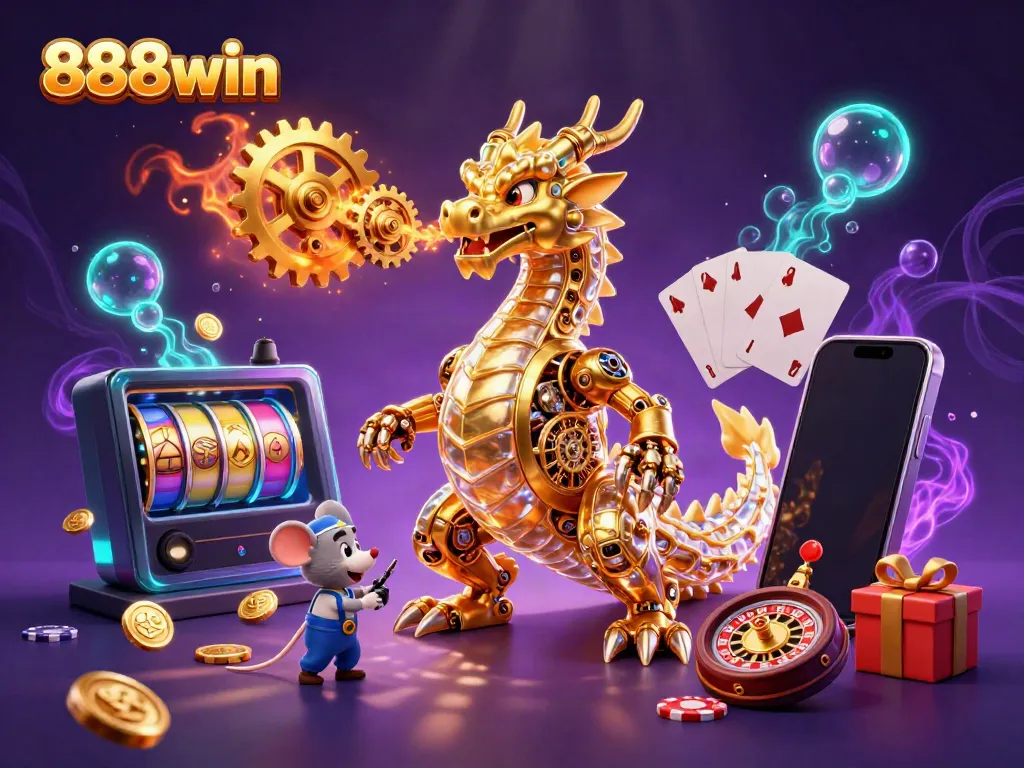 Engage in thrilling gaming at 888win with interactive slots and unique characters.
