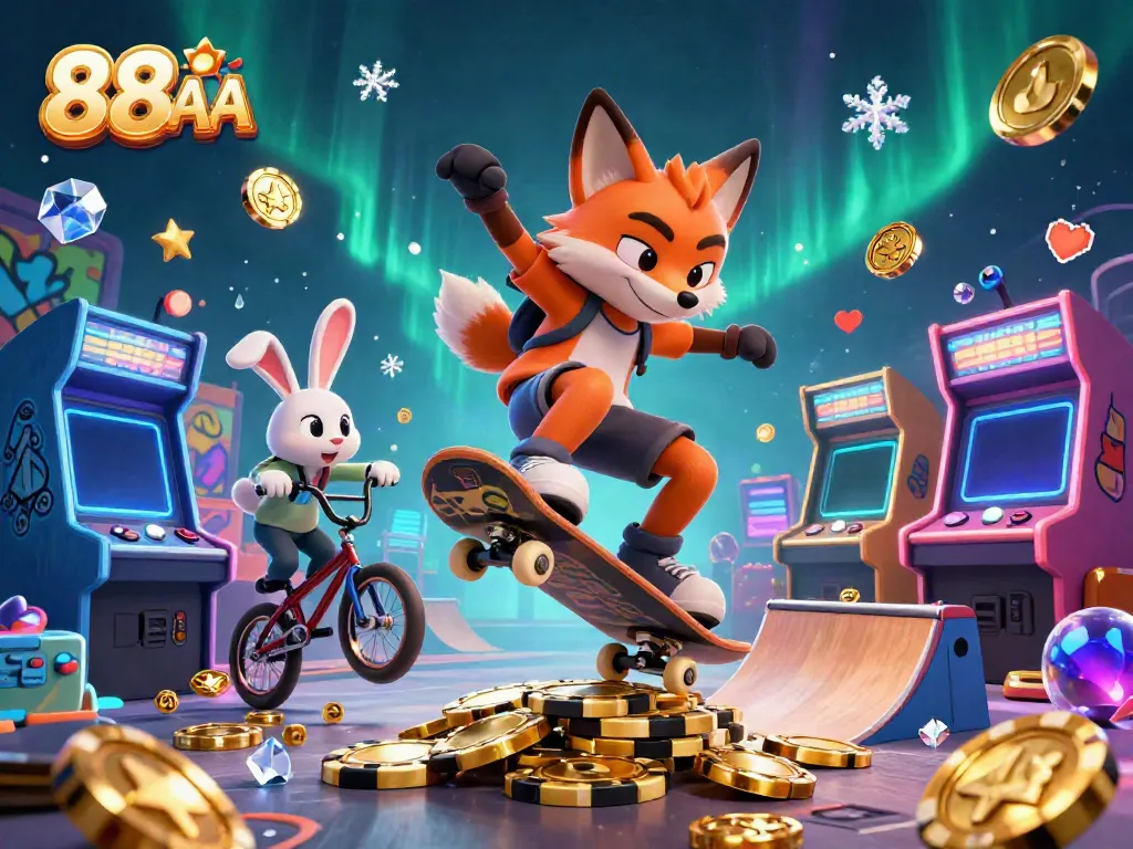 Experience thrilling fun with 88 AA in a vibrant 3D scene of dynamic casino gaming.