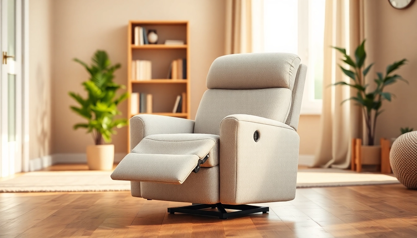 Comfortable lift chair inviting relaxation in a cozy living room setting