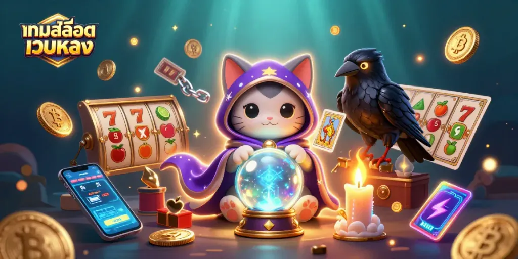 เกมสล็อตเว็บตรง ร่วมสนุกกับแมวทำนายโชคและอีกาแจกการ์ดในการเล่นคาสิโนออนไลน์