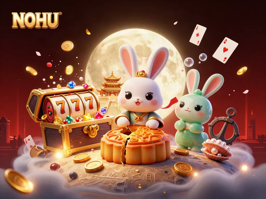 Experience the thrill of NOHU with vibrant slots and moonlit Macau action.