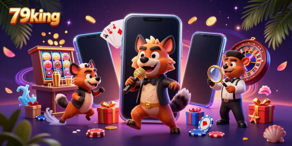 Experience the vibrant atmosphere of 79king's comedy casino scene filled with excitement and dynamic game elements.