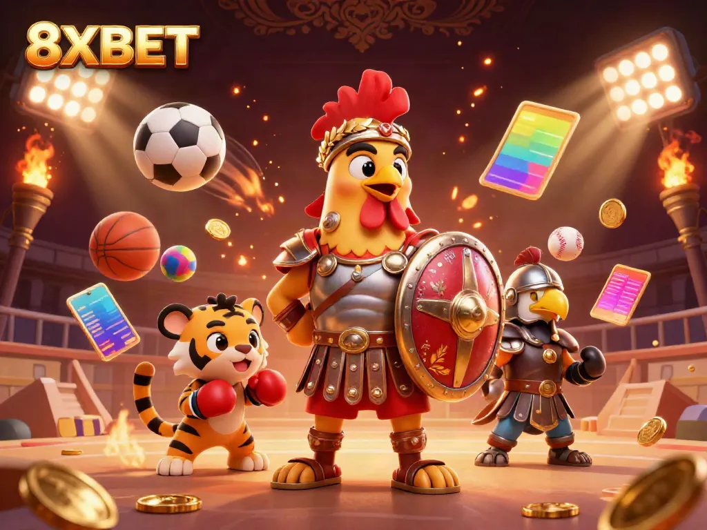 Experience the thrill of betting with 8XBET in a vibrant, action-packed gaming arena.