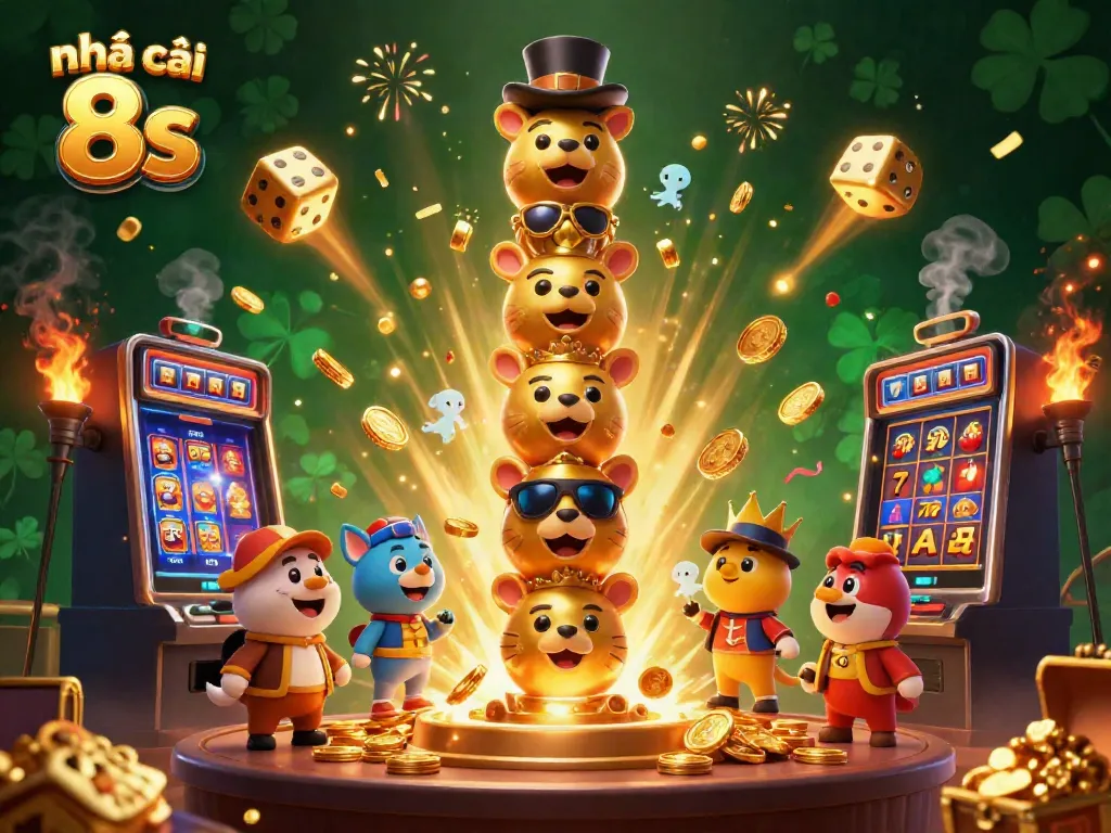 Engage with exhilarating jackpots at Nhà cái 8s through colorful casino games and vibrant animations.