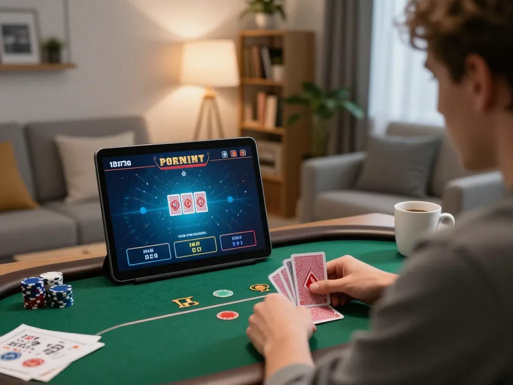 Engaging online poker session with uk88 com interface visible, player analyzing strategies.