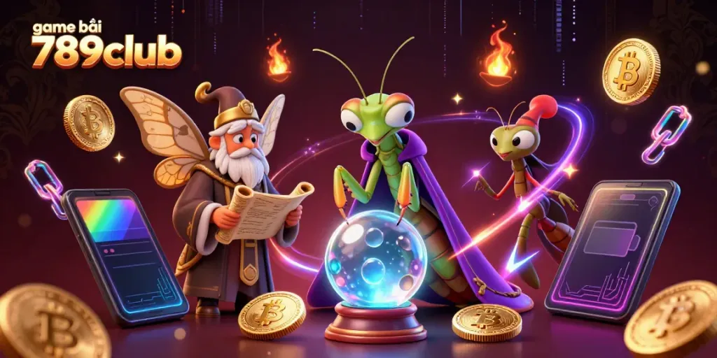 Engage in thrilling play with game bài 789club, featuring vibrant characters and electrifying casino elements.