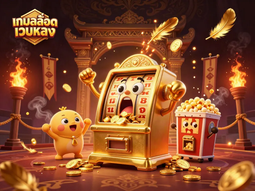 เกมสล็อตเว็บตรง มาพร้อมสล็อตแมชชีนทองคำที่ชนะเงินรางวัลพร้อมโบกธงและเหรียญทองคำ