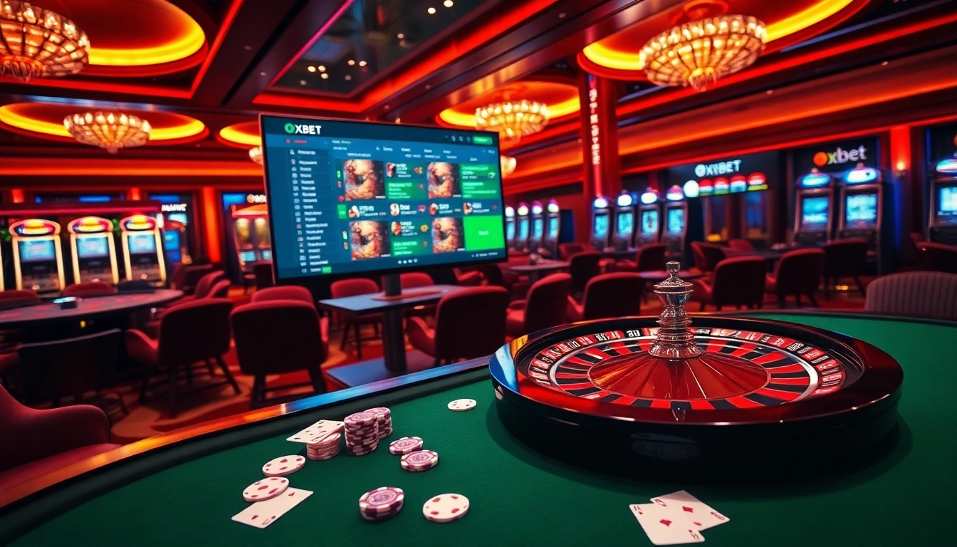 Engaging players at Oxbet with a thrilling casino ambiance and dynamic betting atmosphere.