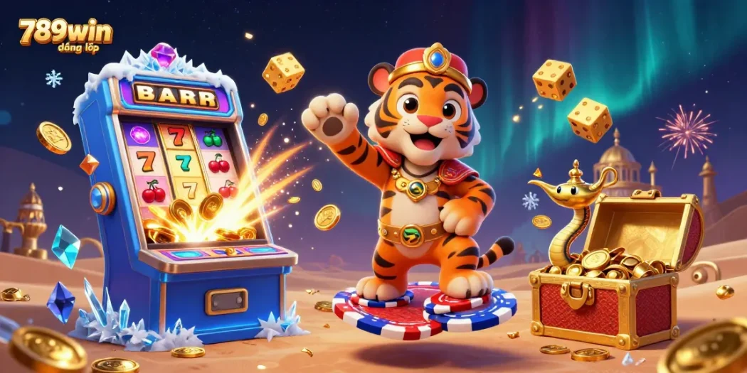 Experience thrilling gaming with 789win đăng nhập in a vibrant, dynamic casino scene full of excitement.