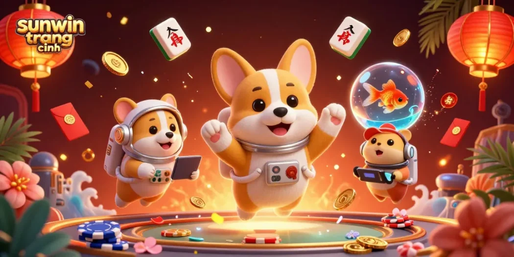 Engage in the excitement of sunwin trang chính with vibrant 3D casino elements in zero gravity.