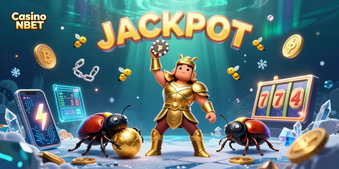 Engage with Casino NBET through a vibrant 3D scene showcasing unique gambling elements.